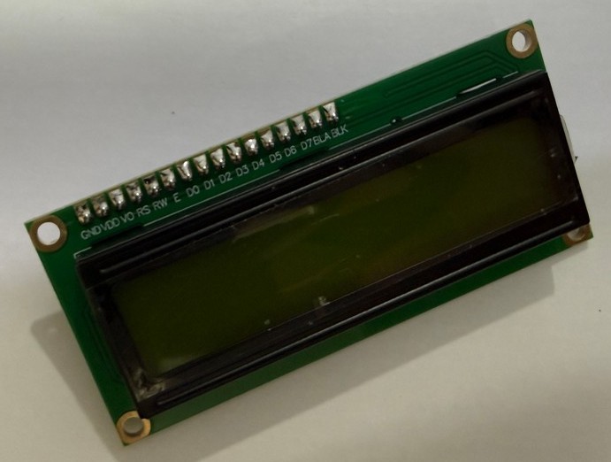 1602 字元型 LCD 液晶顯示模組／I²C 四線通訊介面