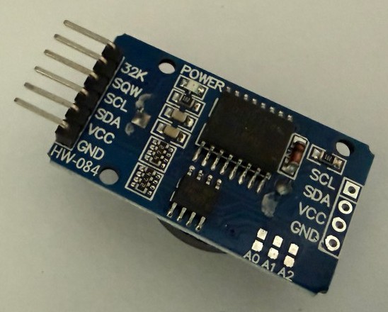 HW-084 DS3231 高精度實時時鐘模組｜I²C RTC 時間模組／AT24C32 EEPROM／CR2032 備援電池座